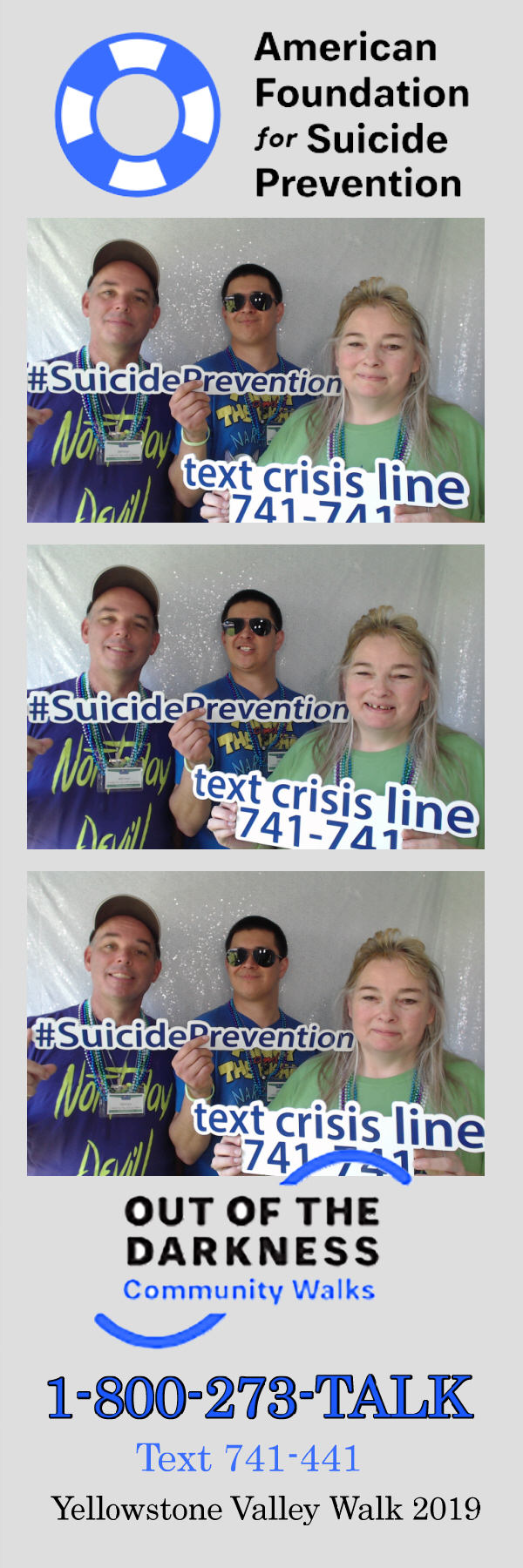 Out of the Darkness Walk 2019 | View more photos from the event at gallery.photoboothbillings.com/u/PhotoBoothBillings/Out-of-the-Darkness-Walk-2019